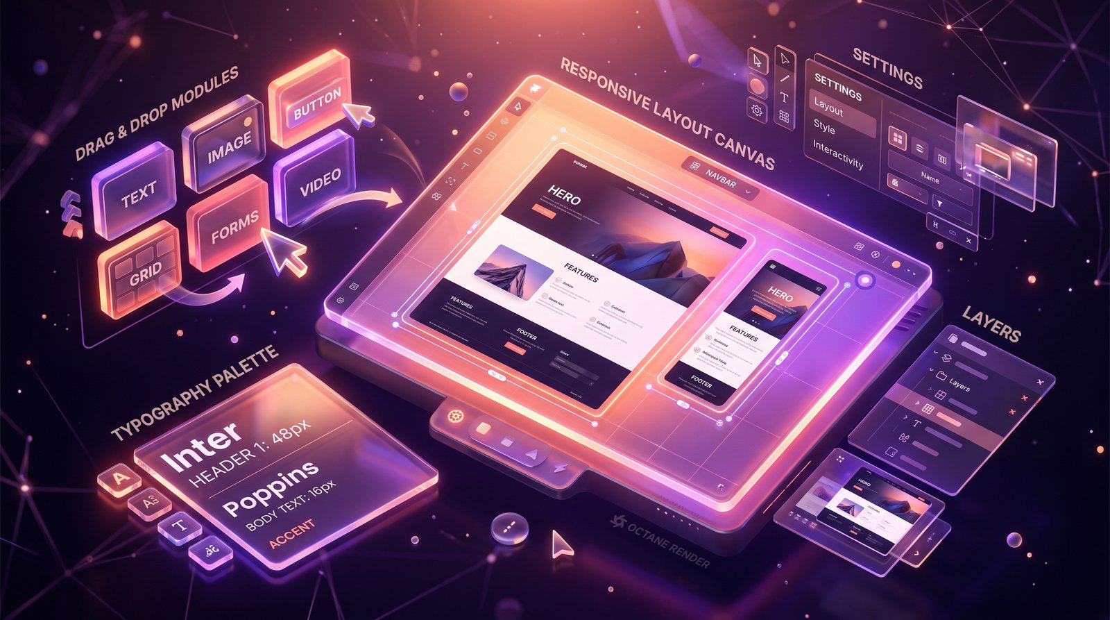 بناء مواقع استثنائية تفاعلية بـ Framer و Webflow بدون كود